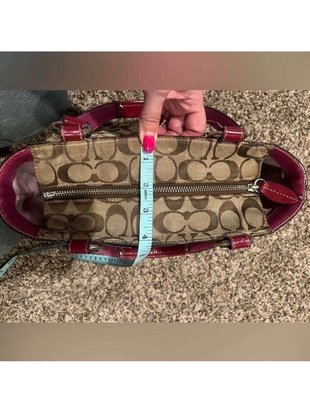 COACH PENELOPE SIGNATURE CANVAS TOTE - Picture 16 of 16